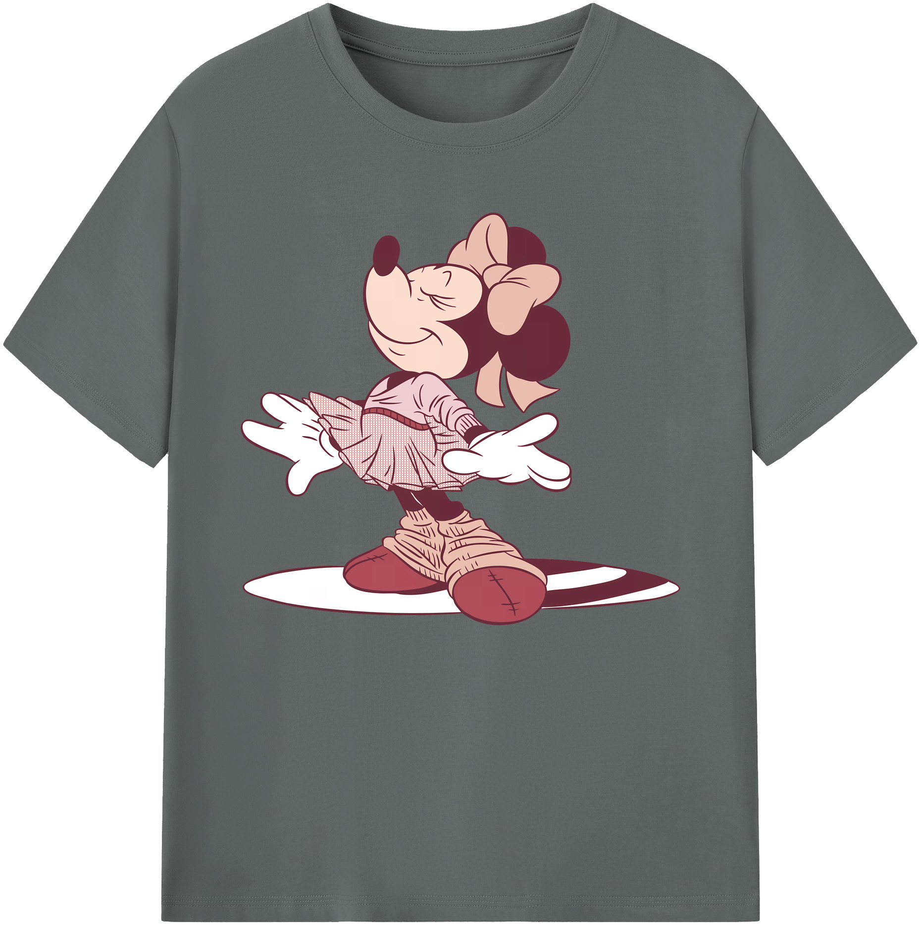 ミッキーマウス Mickey Mouse 綿100％ メンズ半袖Tシャツ｜肌触りやわらか＆通気性
